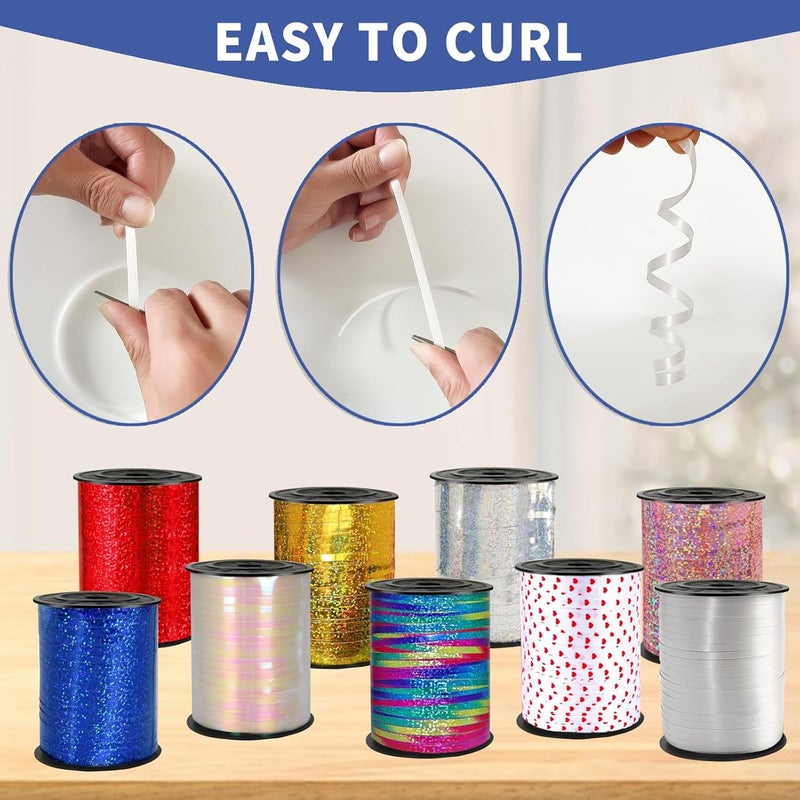 WFAUIBR 500 Yard Premium White Curling Ribbon for Gift Wrapping, Balloon Ribbon,Party Birthday Wedding Decoration,Art Crafts,Florist Flowe ﻿ - Image 4